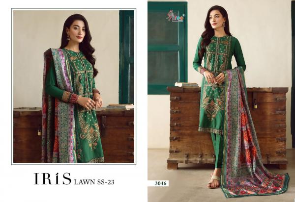 Shree Iris Lawn Ss 23 Chiffon Dupatta Pakistani Suit Collection